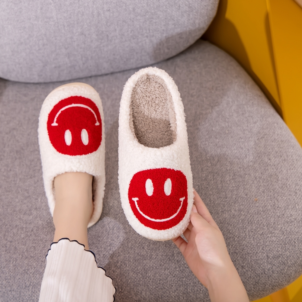Melody Smiley Face Cozy Slippers SALE 20% OFF